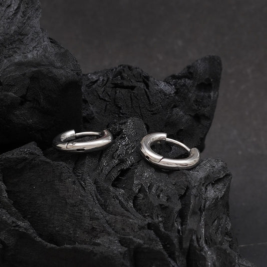 Circular Pierced Hoop Earrings