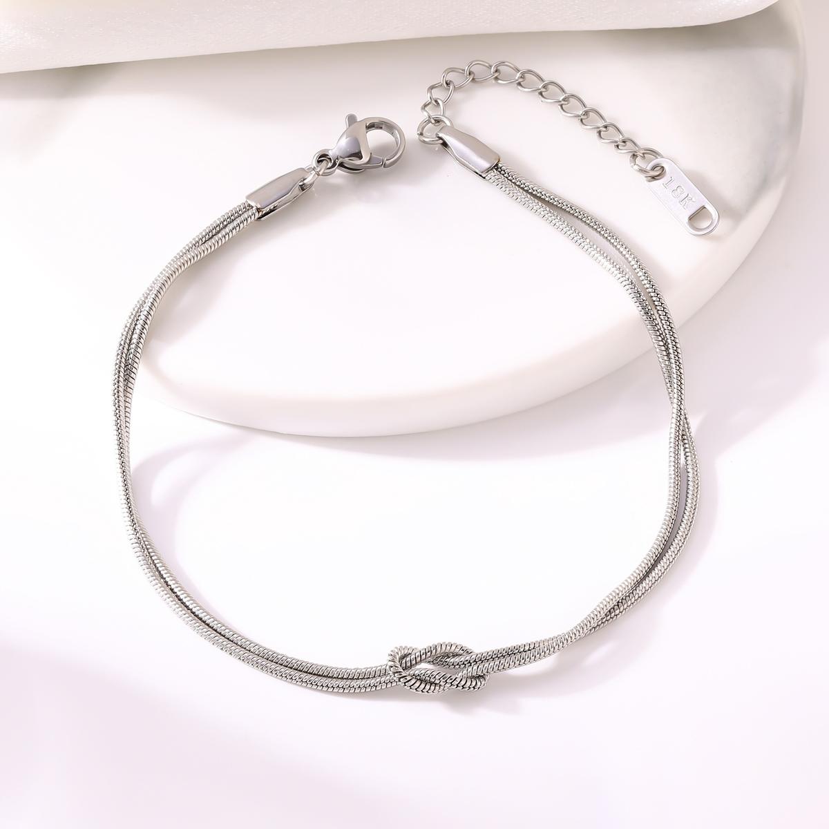 Double Rope Knot Chain Bracelet