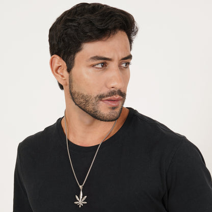 Maple Leaf Pendant With Chain