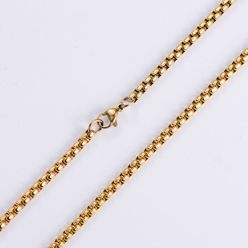 3mm Gold Box Chain