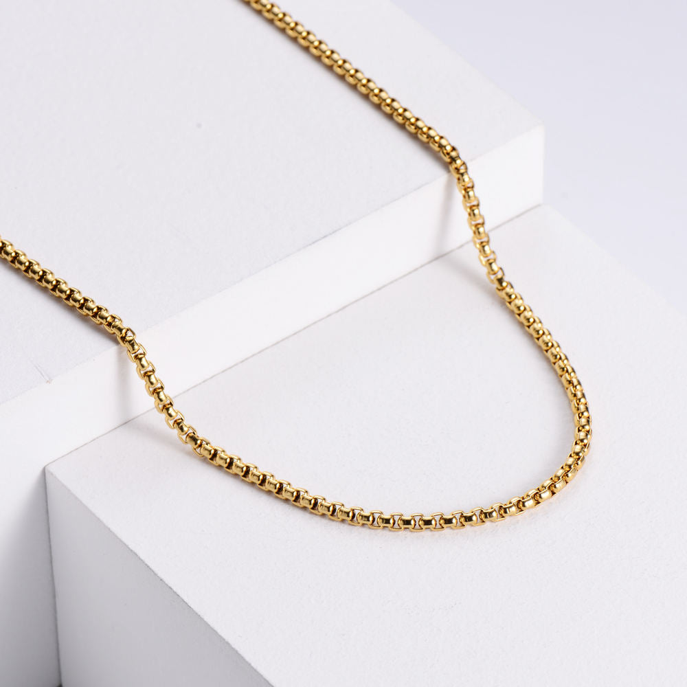 3mm Gold Box Chain