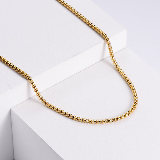 3mm Gold Box Chain