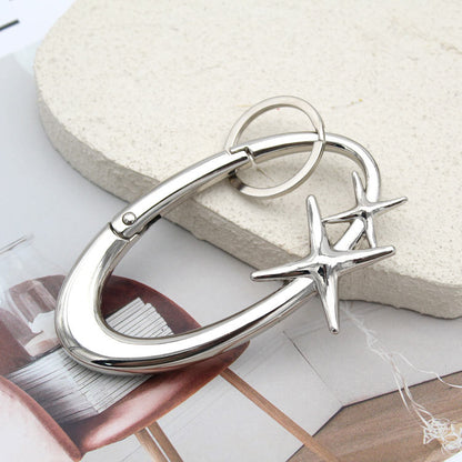 Star Shaped Carabiner Keychain