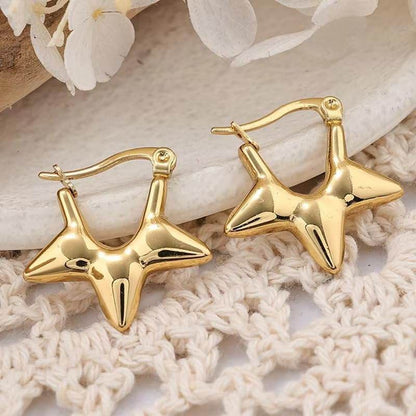 Silva's Gold-Plated Hoop Earrings