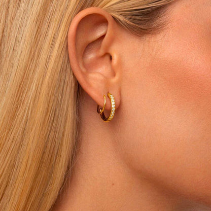 One Piercing, Two Looks — Hoop Earrings