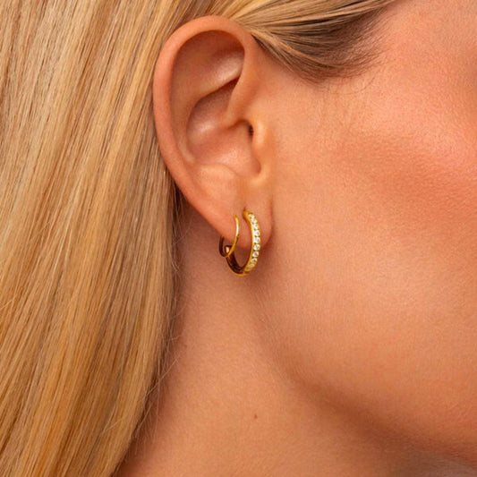 One Piercing, Two Looks — Hoop Earrings