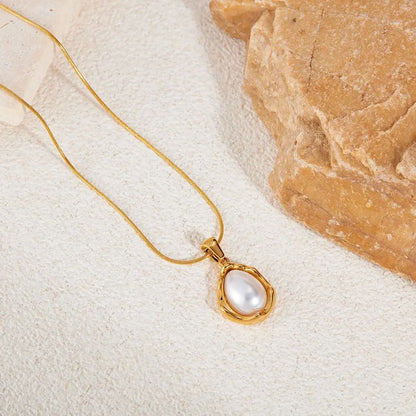 White Pearl Neck Chain Pendant