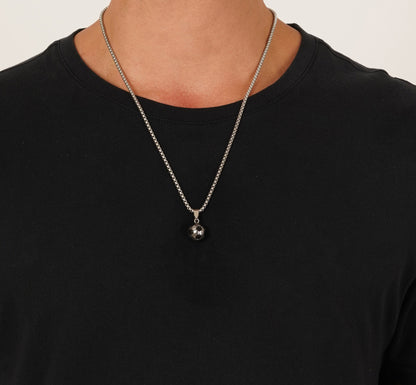 Football Pendant With Chain