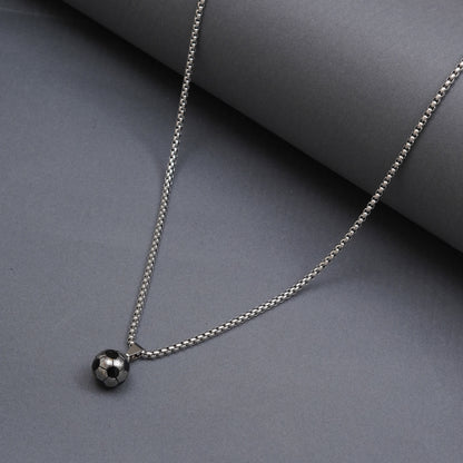 Football Pendant With Chain