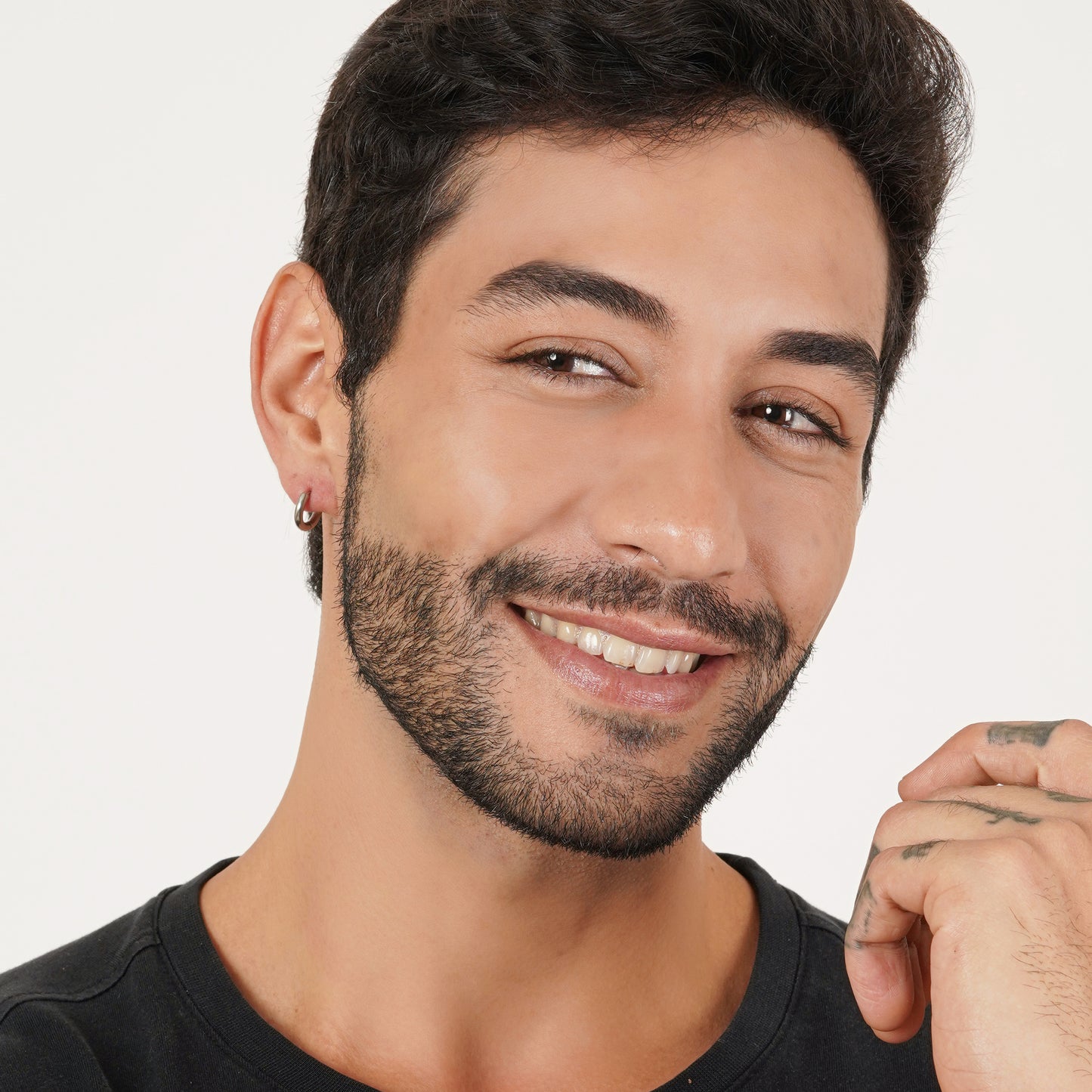 Circular Pierced Hoop Earrings