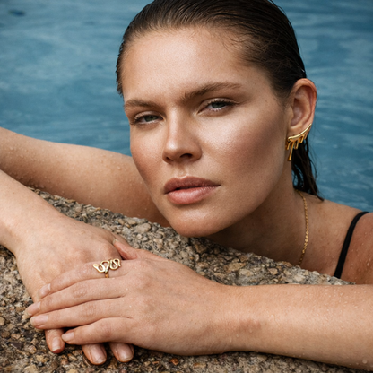 Irregular Gold-Plated Earrings